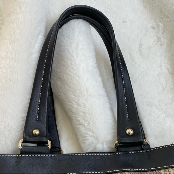 Dooney & Bourke Signature Collection DB Anniversary Print Leather Satchel Bag - Picture 9 of 9